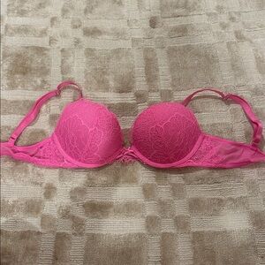 Hot Pink Lace Bra victoria secret vintage bra